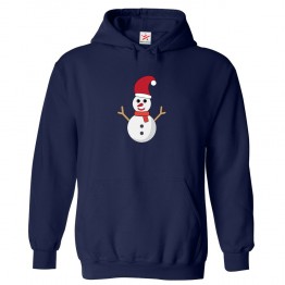 Snowman Classic Unisex Kids and Adults Pullover Hooded Sweatshirt								 									 									